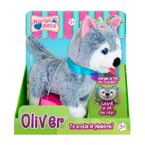 Jucăria de pluș Noriel Pets – Cățelușul Oliver Jucăria de pluș Noriel Pets – Cățelușul Oliver