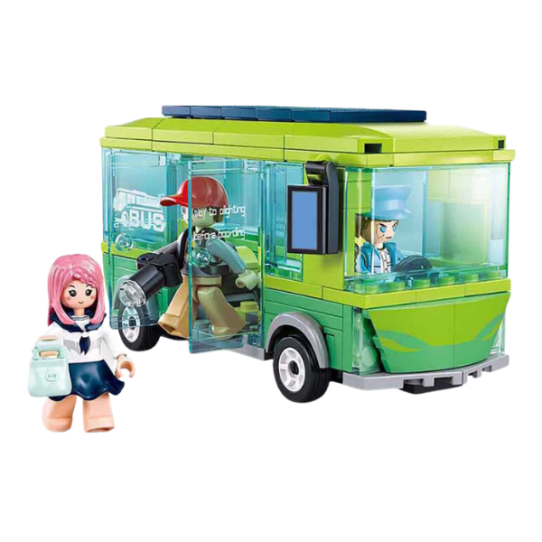 Set de construcție „Noul autobuz electric”, 239 elem. Set de construcție „Noul autobuz electric”, 239 elem.