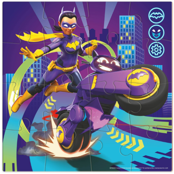 Puzzle „Batwheels: Motocicleta Batgirl Bibi”, seria Progressive, 16 el. Puzzle „Batwheels: Motocicleta Batgirl Bibi”, seria Progressive, 16 el.