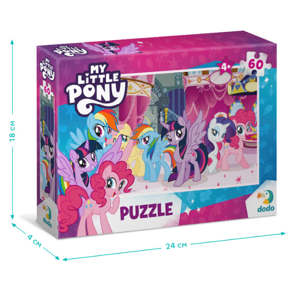 Пазл «Друзья пони», серия My Little Pony , 60 элем Пазл «Друзья пони», серия My Little Pony , 60 элем