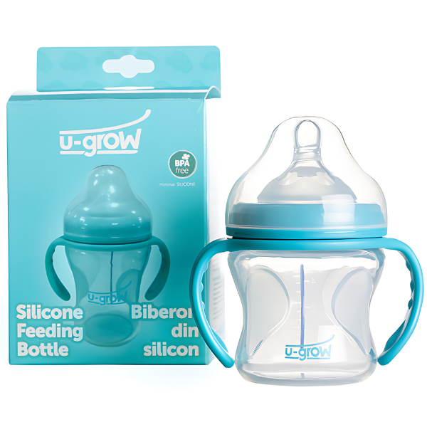 Sticluță din silicon cu senzor de temperatură și gât larg, 150 ml Sticluță din silicon cu senzor de temperatură și gât larg, 150 ml