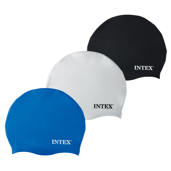 INTEX Шапка для плавания из силикона, 8+, 3 цвета INTEX Шапка для плавания из силикона, 8+, 3 цвета