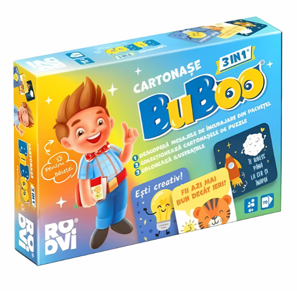 Настольная игра «Карточки Buboo 3 в 1», для мальчиков, рум.