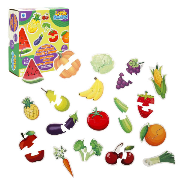 Puzzle ”Fructe și legume”, 36 elem. Puzzle ”Fructe și legume”, 36 elem.
