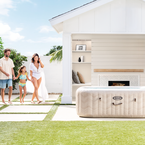 INTEX Jacuzzi SPA gonflabil “Chevron Deluxe Square Bubble” 173×71,795L, 4 persoane INTEX Jacuzzi SPA gonflabil “Chevron Deluxe Square Bubble” 173×71,795L, 4 persoane