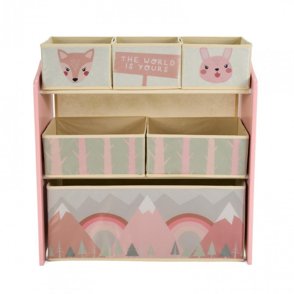 Шкаф для хранения игрушек Pink Forest от U-grow