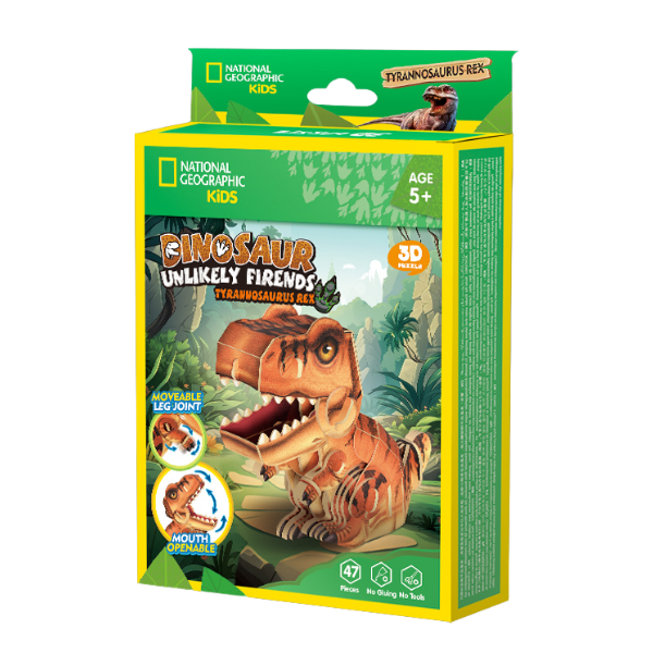 3D-пазл Tyrannosaurus Rex – Собери собственного грозного тираннозавра, 47 элементов 3D-пазл Tyrannosaurus Rex – Собери собственного грозного тираннозавра, 47 элементов
