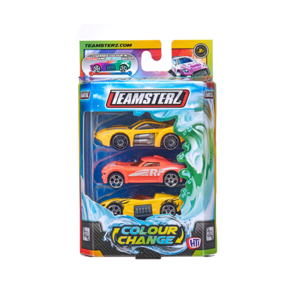Set de 3 mașinuțe cu schimbare de culoare Teamsterz S/M Set de 3 mașinuțe cu schimbare de culoare Teamsterz S/M