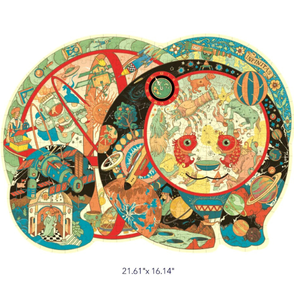 Puzzle cu detalii neobișnuite „Panda Planetariu”, 330 elem. Puzzle cu detalii neobișnuite „Panda Planetariu”, 330 elem.