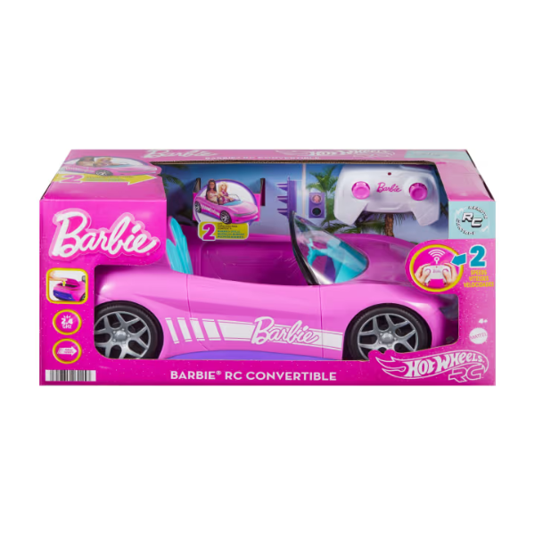 Hot Wheels Cabriolet Barbie cu telecomandă Hot Wheels Cabriolet Barbie cu telecomandă