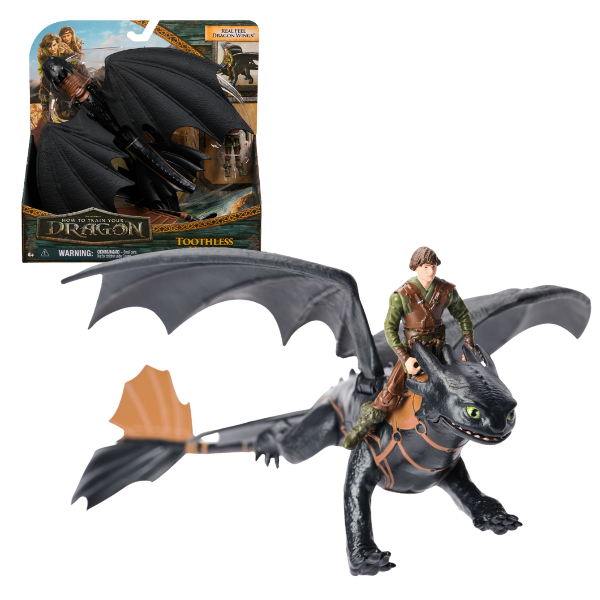 Set de joacă „Cum să îți dresezi dragonul: Dragonul Toothless si figurina Hiccup”