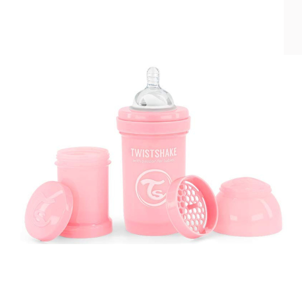 Biberon Anti-Colici, Roz Pastel, 260 ml, 0+ luni Biberon Anti-Colici, Roz Pastel, 260 ml, 0+ luni