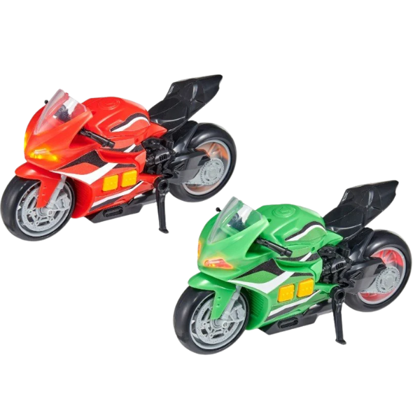 Motocicletă Teamsterz, cu lumini și sunete, în as. Motocicletă Teamsterz, cu lumini și sunete, în as.