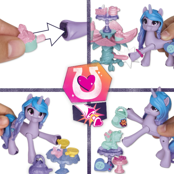 Set de joacă My Little Pony „Petrecerea cu ceai a unicornului Izzy Moonbow”, 20 de accesorii Set de joacă My Little Pony „Petrecerea cu ceai a unicornului Izzy Moonbow”, 20 de accesorii