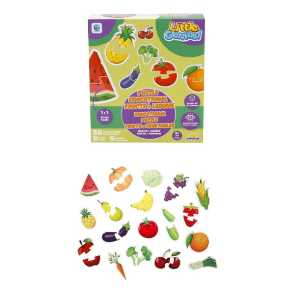 Puzzle ”Fructe și legume”, 36 elem. Puzzle ”Fructe și legume”, 36 elem.