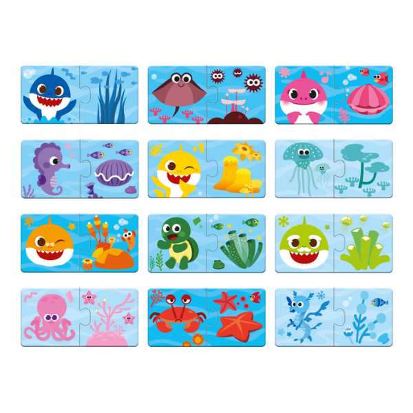 Puzzle „Potrivește culorile”, 24 elem., seria Baby Shark Puzzle „Potrivește culorile”, 24 elem., seria Baby Shark