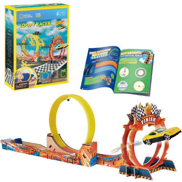 STEM Series 3D puzzle „Circuit de curse” cu 2 mașinuțe – studiem fizica buclei complete STEM Series 3D puzzle „Circuit de curse” cu 2 mașinuțe – studiem fizica buclei complete