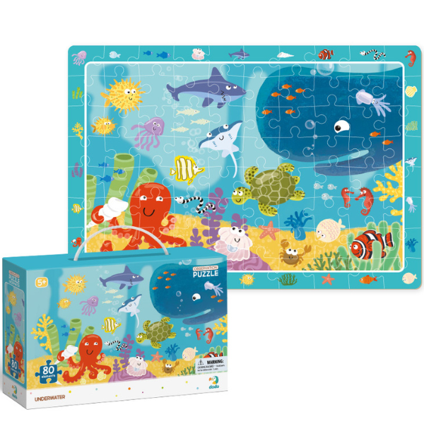 Puzzle „Sub apă”, seria Puzzle de observație, 80 elem. Puzzle „Sub apă”, seria Puzzle de observație, 80 elem.