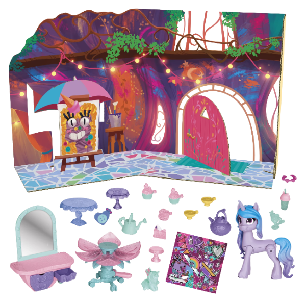 Set de joacă My Little Pony „Petrecerea cu ceai a unicornului Izzy Moonbow”, 20 de accesorii Set de joacă My Little Pony „Petrecerea cu ceai a unicornului Izzy Moonbow”, 20 de accesorii