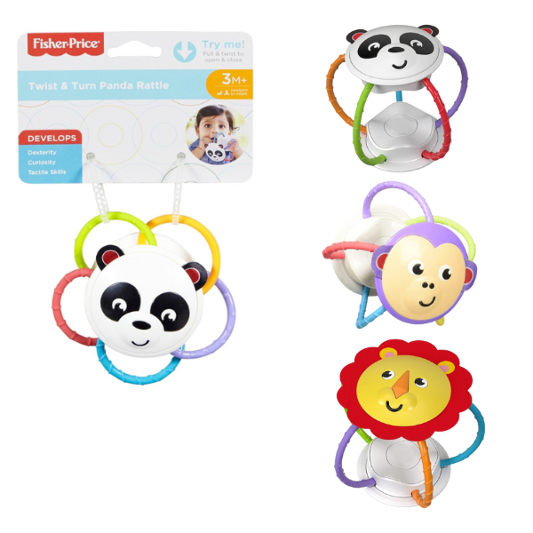 Fisher Price Zornăitoare cu dentitie „Animăluț”, în asortiment