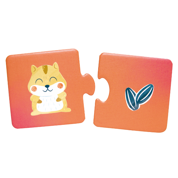 Puzzle joc „Potrivește perechea – Ora gustării animalelor” Puzzle joc „Potrivește perechea – Ora gustării animalelor”