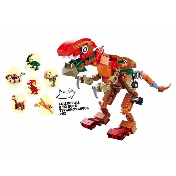 КОНСТРУКТОР QBRICKS — Egg Dino, 12 моделей, от 40 до 50 элем. КОНСТРУКТОР QBRICKS — Egg Dino, 12 моделей, от 40 до 50 элем.