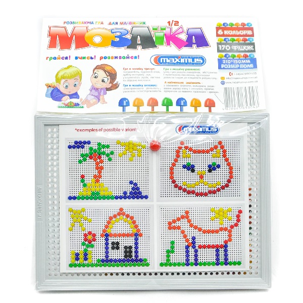 Set de joc „Mozaică 1/2 pentru micuți” 175 elem. Set de joc „Mozaică 1/2 pentru micuți” 175 elem.