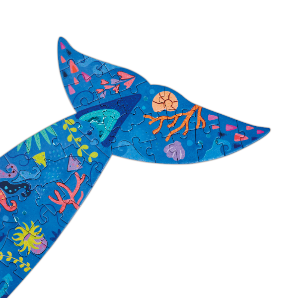Puzzle de podea „Balena cu cocoașă”, 200 elem. Puzzle de podea „Balena cu cocoașă”, 200 elem.