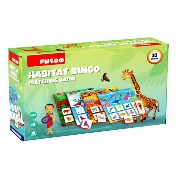 Joc „Bingo: Habitatul animalelor”, 32 elem. (engl.) Joc „Bingo: Habitatul animalelor”, 32 elem. (engl.)