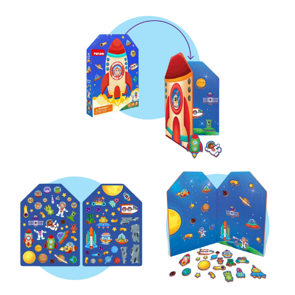Joc magnetic „Spațiu”, 70 elem. Joc magnetic „Spațiu”, 70 elem.