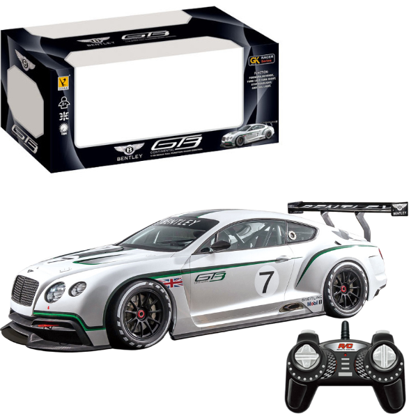 Bentley GT3 1:18 cu telecomandă și baterie de 4.8V Bentley GT3 1:18 cu telecomandă și baterie de 4.8V