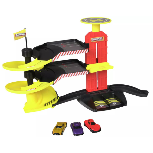 Set de joacă: „Garaj cu 2 mașinuțe și elicopter” Teamsterz Set de joacă: „Garaj cu 2 mașinuțe și elicopter” Teamsterz