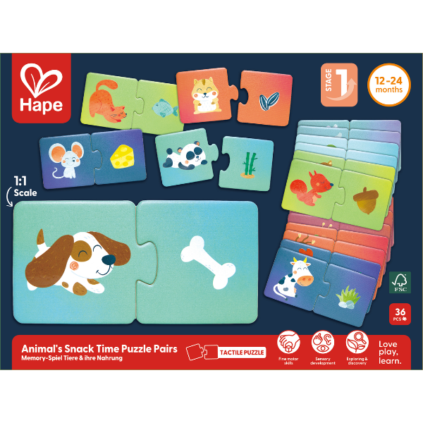 Puzzle joc „Potrivește perechea – Ora gustării animalelor” Puzzle joc „Potrivește perechea – Ora gustării animalelor”