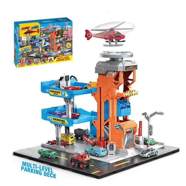 Set de joacă „Parcaj multi-etajat cu helipad” Set de joacă „Parcaj multi-etajat cu helipad”
