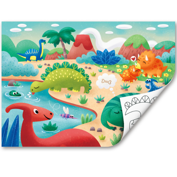 Puzzle 2 în 1 „Dinozauri” Puzzle 2 în 1 „Dinozauri”