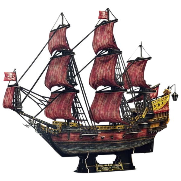 3D puzzle Corabie de pirați „Răzbunarea Reginei Anne” – ediție roșie aniversară, 391 de elemente 3D puzzle Corabie de pirați „Răzbunarea Reginei Anne” – ediție roșie aniversară, 391 de elemente