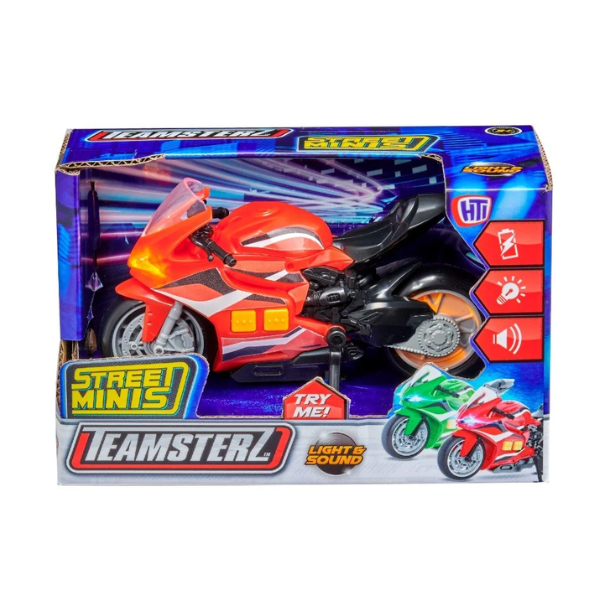 Motocicletă Teamsterz, cu lumini și sunete, în as. Motocicletă Teamsterz, cu lumini și sunete, în as.