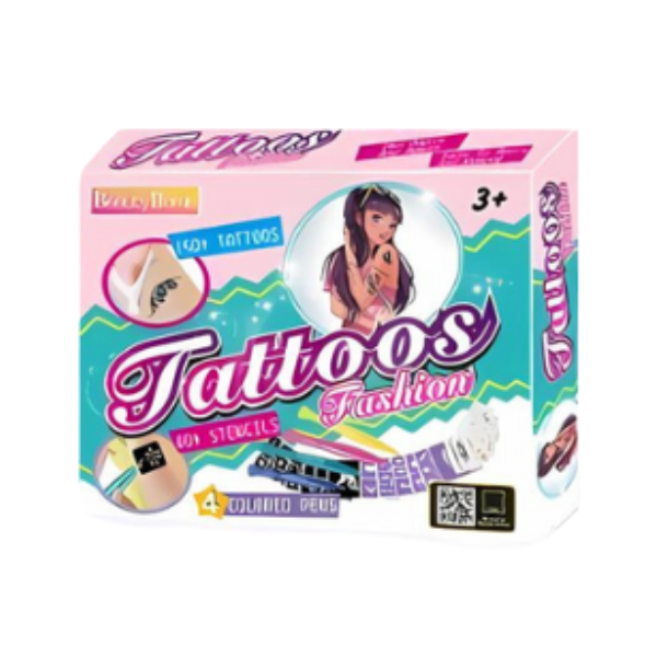 Set pentru crearea tatuajelor lavabile Set pentru crearea tatuajelor lavabile
