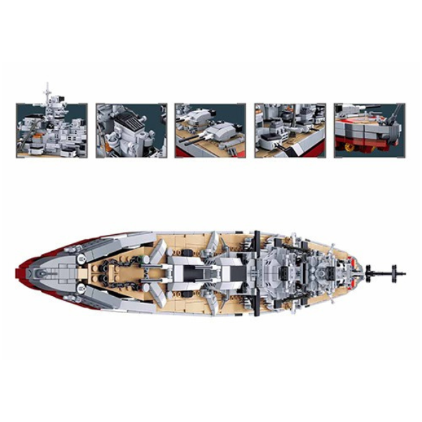 Set de construcție „Bismarck”, 2 in 1 1849 elem. Set de construcție „Bismarck”, 2 in 1 1849 elem.