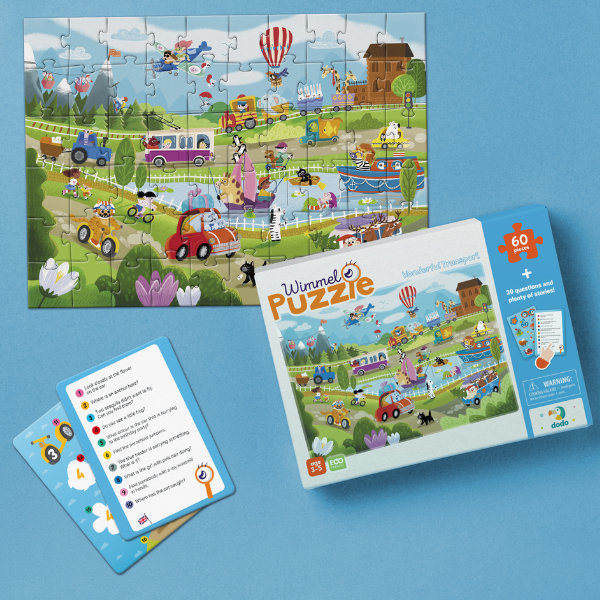 Joc de dezvoltare-puzzle „Vara în sat”, seria Wimmelpuzzle, 60 elem. Joc de dezvoltare-puzzle „Vara în sat”, seria Wimmelpuzzle, 60 elem.