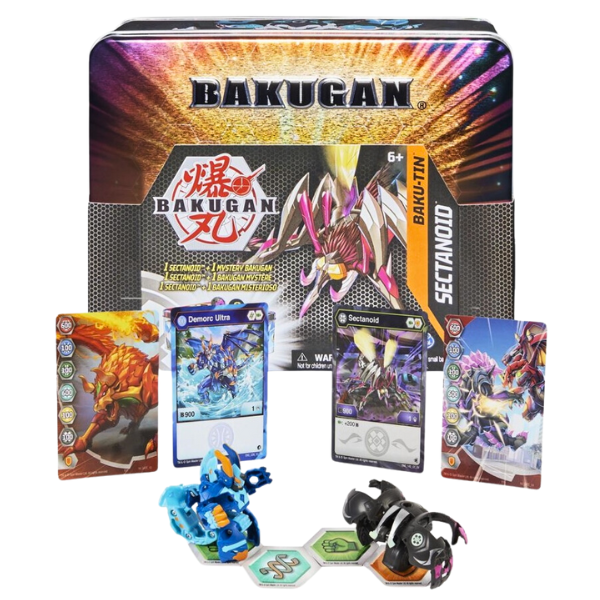 Set Bakugan 2în1 în Cutie Metalică Bakugan Tin Set Bakugan 2în1 în Cutie Metalică Bakugan Tin