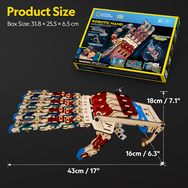 STEM Series 3D puzzle „Mână robotică” – studiem mecanica și robotica STEM Series 3D puzzle „Mână robotică” – studiem mecanica și robotica