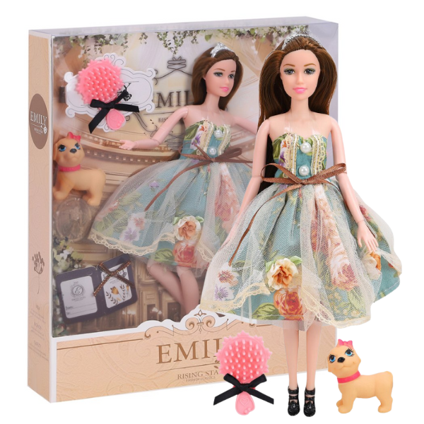 Păpușa Emily „Seria cu animăluț și accesorii” Păpușa Emily „Seria cu animăluț și accesorii”