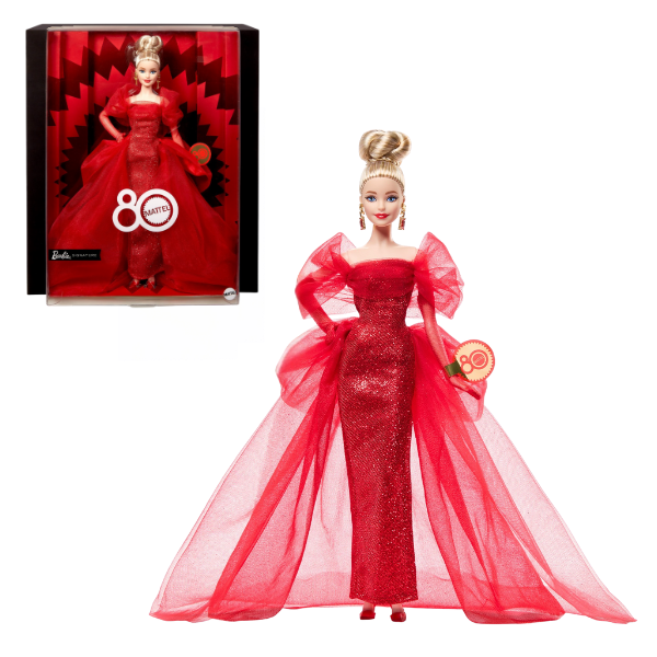 Коллекционная кукла Barbie к 80-летию Mattel Коллекционная кукла Barbie к 80-летию Mattel