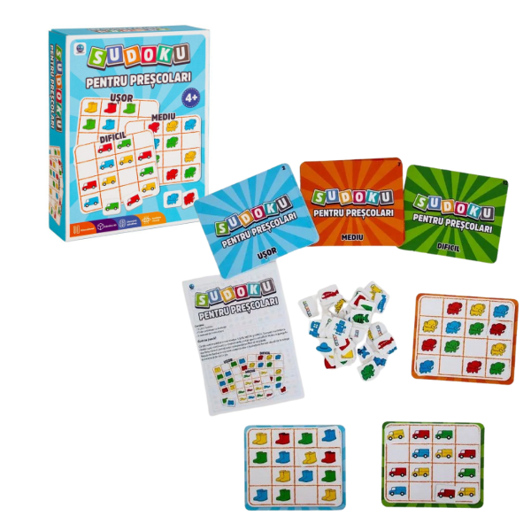 Joc de societate ”Sudoku pentru Preșcolari”, (ro) Joc de societate ”Sudoku pentru Preșcolari”, (ro)