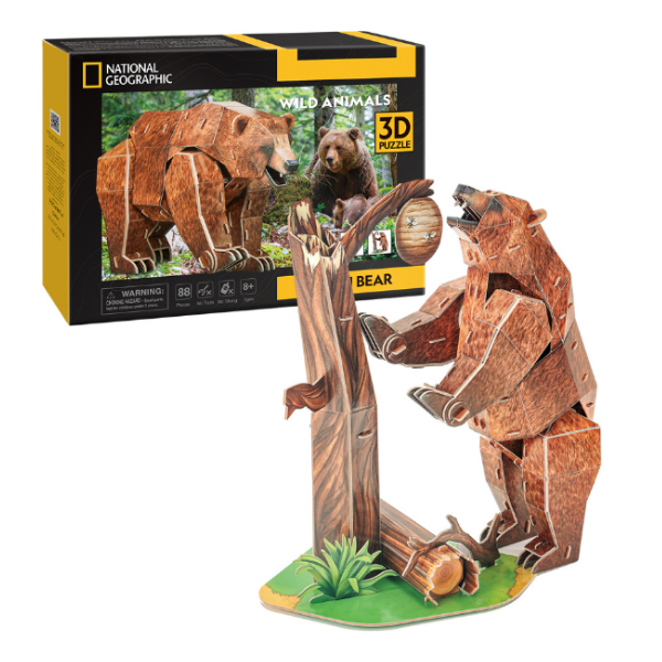3D puzzle „Urs brun”, 88 elemente 3D puzzle „Urs brun”, 88 elemente