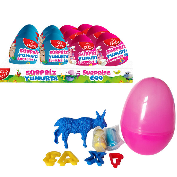Ou cu surpriză „Animale”, include plastilină de modelat și forme Ou cu surpriză „Animale”, include plastilină de modelat și forme