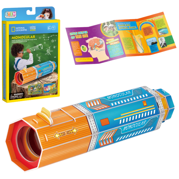 STEM Series 3D puzzle „Monocular” – studiem obiecte la distanță, 14 elemente STEM Series 3D puzzle „Monocular” – studiem obiecte la distanță, 14 elemente