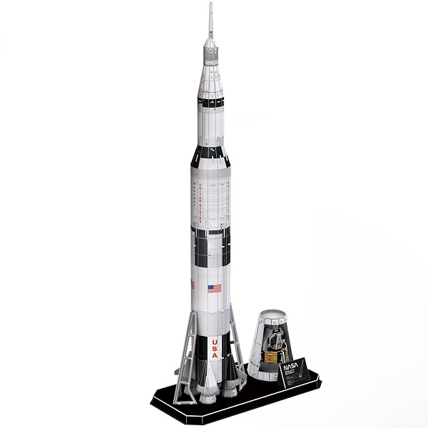 3D puzzle Racheta Apollo „Saturn V”, 136 elemente 3D puzzle Racheta Apollo „Saturn V”, 136 elemente