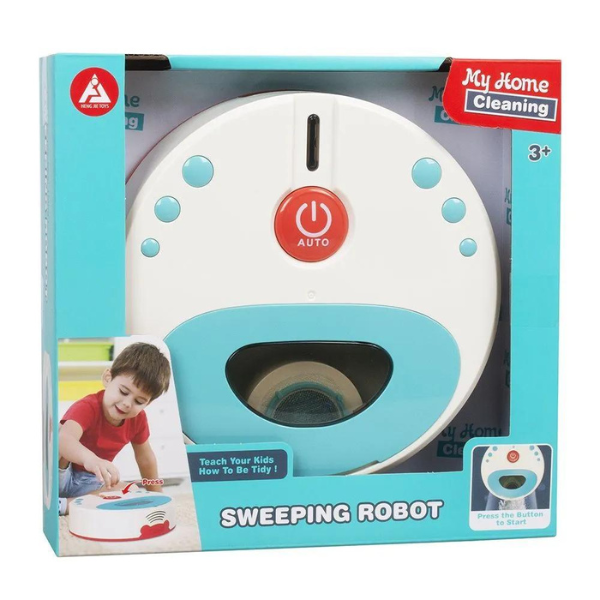 Mini-aspirator robot pentru copii „Curățenie Distractivă” Mini-aspirator robot pentru copii „Curățenie Distractivă”